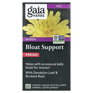 Gaia Herbs, Women, Blähungen und Unterstützung für Frauen, 60 vegane, flüssige Phyto-Kapseln