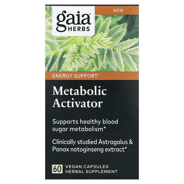 Gaia Herbs, Metabolic Activator, 베지 캡슐 60정