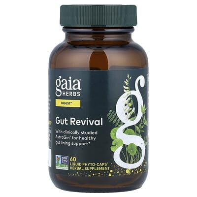 Gaia Herbs, Gut Renewal, 60 Liquid Vegetarian Capsules