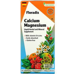 Gaia Herbs, Floradix, Calcium Magnesium with Vitamin D & Zinc, 17 fl oz (500 ml)