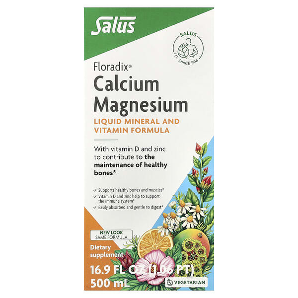 Floradix, Calcium Magnesium, 16.9 fl oz (500 ml) — product photo 1