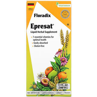 Floradix，Epresat，液體草本補充劑，17 液量盎司（500 毫升）