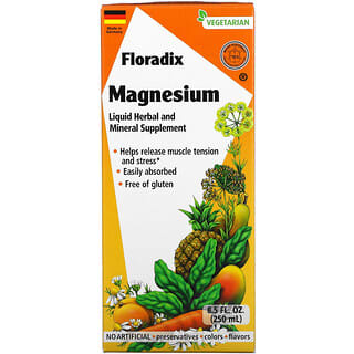 Gaia Herbs, Floradix, Magnesium, Liquid Herbal and Mineral Supplement, 8.5 fl oz (250 ml)