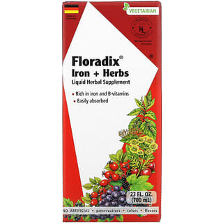 Gaia Herbs, Floradix, железо и травы, 700 мл (23 жидк. унции)