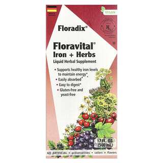 Floradix, Floravital Hierro y hierbas, 500 ml (17 oz. líq.)