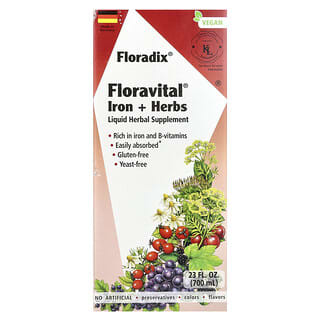 Floradix, железо и травы Floravital, 23 жидк. унции (700 мл)