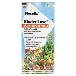 Floradix, Kinder Love®，兒童液體多維生素和草本補充劑，17 液量盎司（500 毫升）
