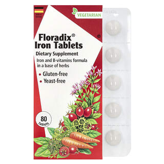 فلوراديكس‏, Floradix ، أقراص الحديد ، 80 قرصًا