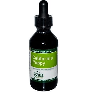 Gaia Herbs, California Poppy, 2 fl oz (60 ml)