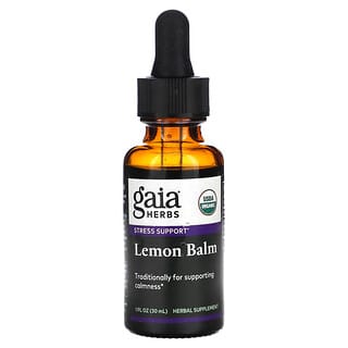 Gaia Herbs, Organic Lemon Balm, 1 fl oz (30 ml)