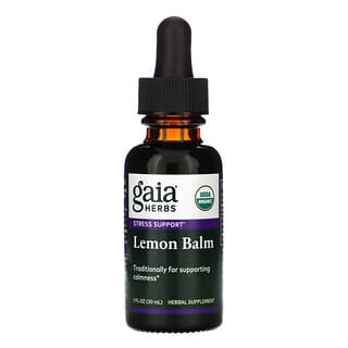 Gaia Herbs, Organic Lemon Balm , 1 fl oz (30 ml)