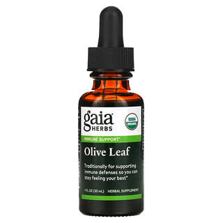 Gaia Herbs, Foglia d’olivo, 30 ml