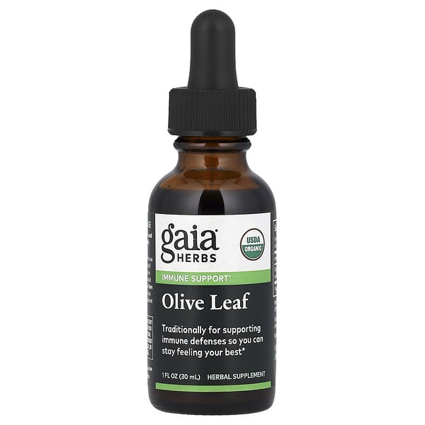 Gaia Herbs, 올리브 잎, 30ml(1fl oz)