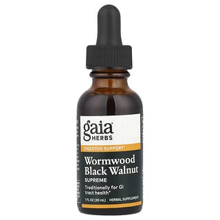 Gaia Herbs, Wormwood Black Walnut Supreme, 1 fl oz (30 ml)