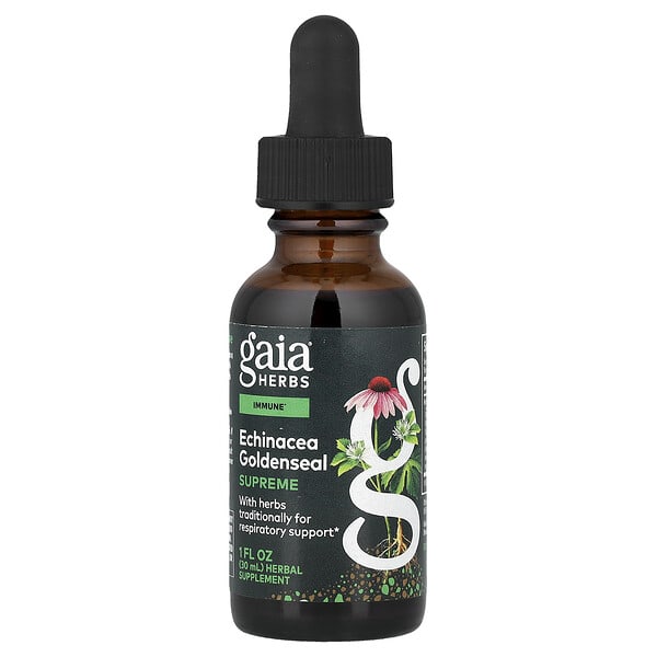 Gaia Herbs, 에키네시아 골든실 수프림, 30ml(1fl oz)