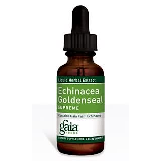 Gaia Herbs, Echinacea Goldenseal, Supreme, 4 fl oz (120 ml)