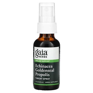 Gaia Herbs, Throat Spray, Echinacea Goldenseal Propolis, 1 fl oz (30 ml)