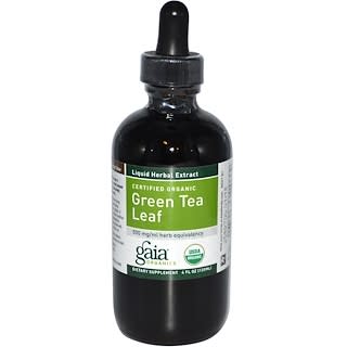 Gaia Herbs, Organic Green Tea Leaf Liquid Herbal Extract, 4 fl oz (120 ml)
