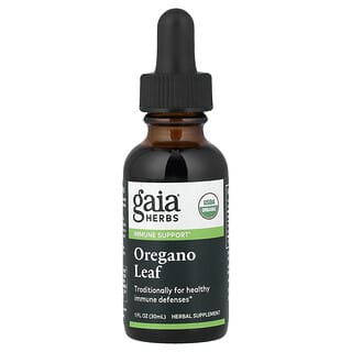 Gaia Herbs, Organic Oregano Leaf, Bio-Oreganoblatt, 30 ml (1 fl. oz.)
