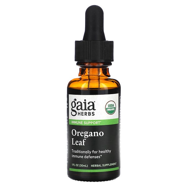 Gaia Herbs, Organic Oregano Leaf, Bio-Oreganoblatt, 30 ml (1 fl. oz.)