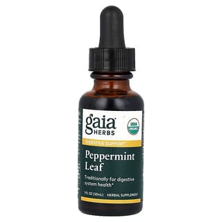 Gaia Herbs, 薄荷叶，1液体盎司（30毫升）