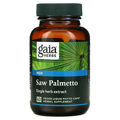 Gaia Herbs, Saw Palmetto for Men, Sägepalmenbeere für Männer, 60 vegetarische Phyto-Kapsel mit flüssigem Inhalt
