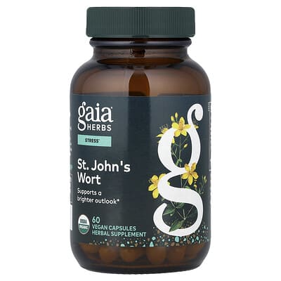 Gaia Herbs, St. John's Wort, 60 Vegan Capsules (333 mg per capsule)