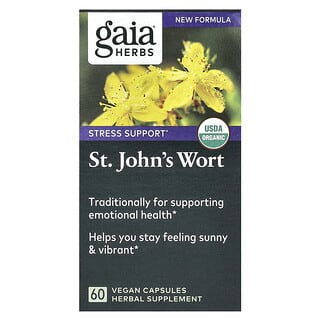 Gaia Herbs, St. John's Wort, 60 Vegan Capsules