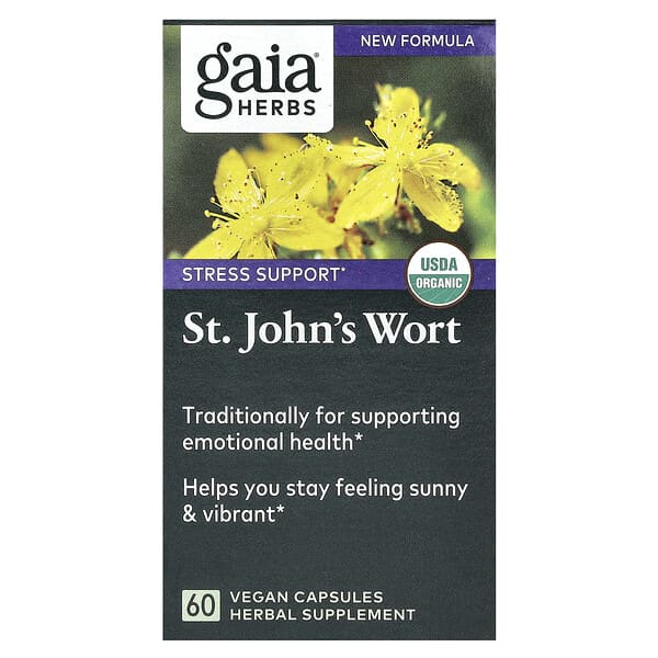 Gaia Herbs, 聖約翰草，60粒充液膠囊