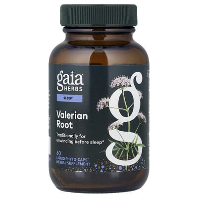 Gaia Herbs, Valerian Root, 60 Liquid Phyto-Caps®