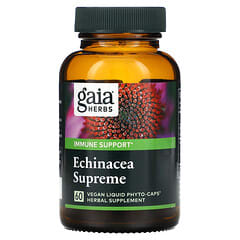 Gaia Herbs, Echinacea Supreme, 60 вегетарианских фито-капсул с жидкостью