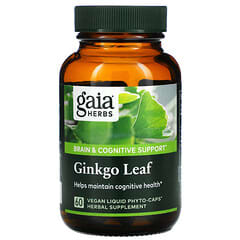 Gaia Herbs, Folha de Ginkgo, 60 Phyto-Caps Líquidas Veganas