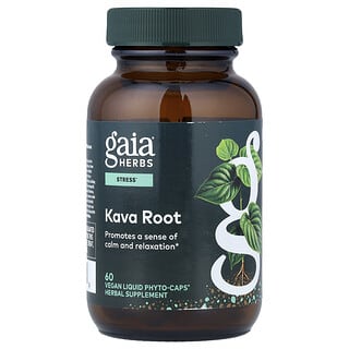 Gaia Herbs, Kava Root, 60 Vegan Liquid Phyto-Caps®