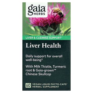 Gaia Herbs, Salud hepática, 60 cápsulas líquidas veganas