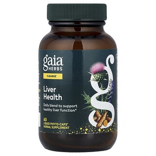 Gaia Herbs, 肝臟健康膠囊，60粒