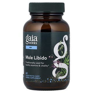 Gaia Herbs, Mannen, Mannelijk Libido, 60 Vloeibare Phyto-Caps®