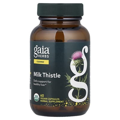 Gaia Herbs, Milk Thistle, 60 Vegetarian Capsules