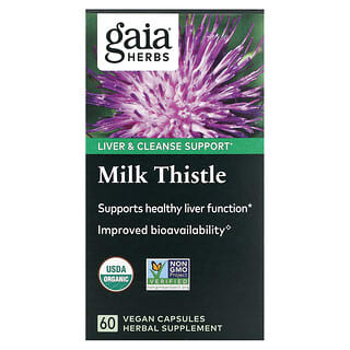 Gaia Herbs, Milk Thistle, 60 Vegan Capsules