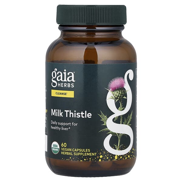 Gaia Herbs, 水飛薊，60 粒素食膠囊