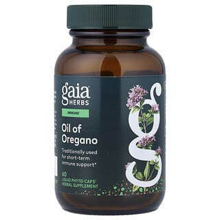Gaia Herbs, Oil of Oregano, 60 Vegan Liquid Phyto-Caps