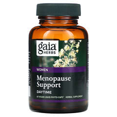 Gaia Herbs, Mujeres, Alivio de los síntomas de la menopausia, Uso diurno, 60 cápsulas Liquid Phyto-Caps veganas