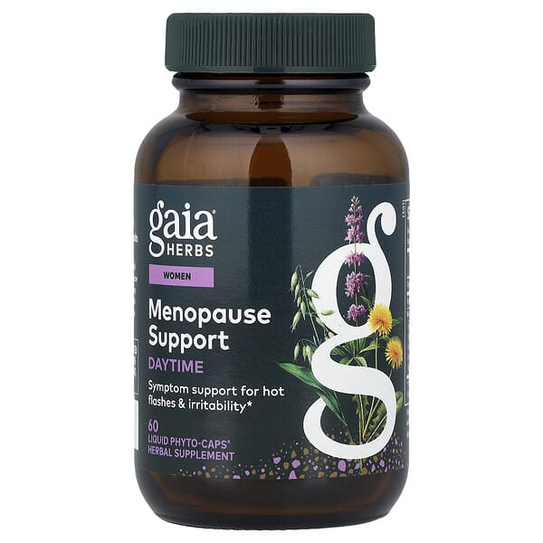 Gaia Herbs, 여성, 폐경기 보충제, 주간, Phyto-Caps® 60정