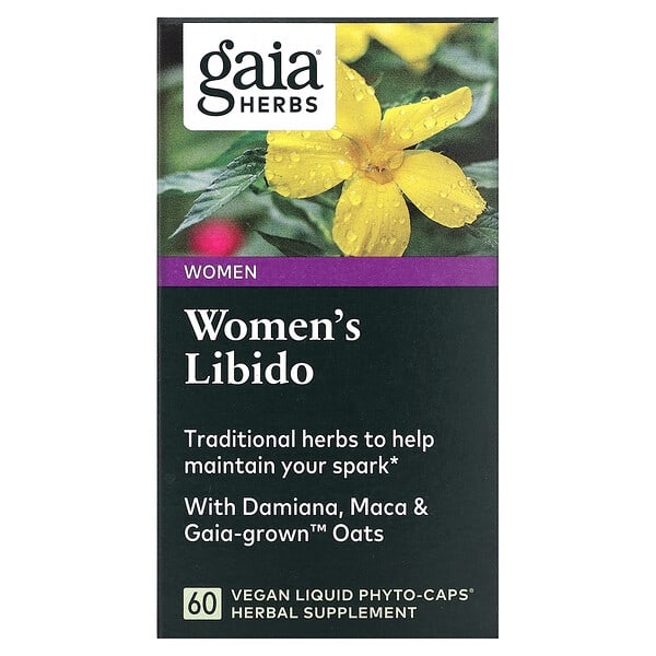 Gaia Herbs, 女性用リビドー、ヴィーガンLiquid Phyto-Caps（液体フィトキャップス）60粒
