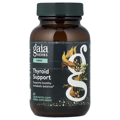 Gaia Herbs, Thyroid Support, 60 Vegan Liquid Phyto-Caps®