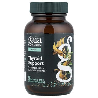 Gaia Herbs, Thyroid Support, 60 Vegan Liquid Phyto-Caps®