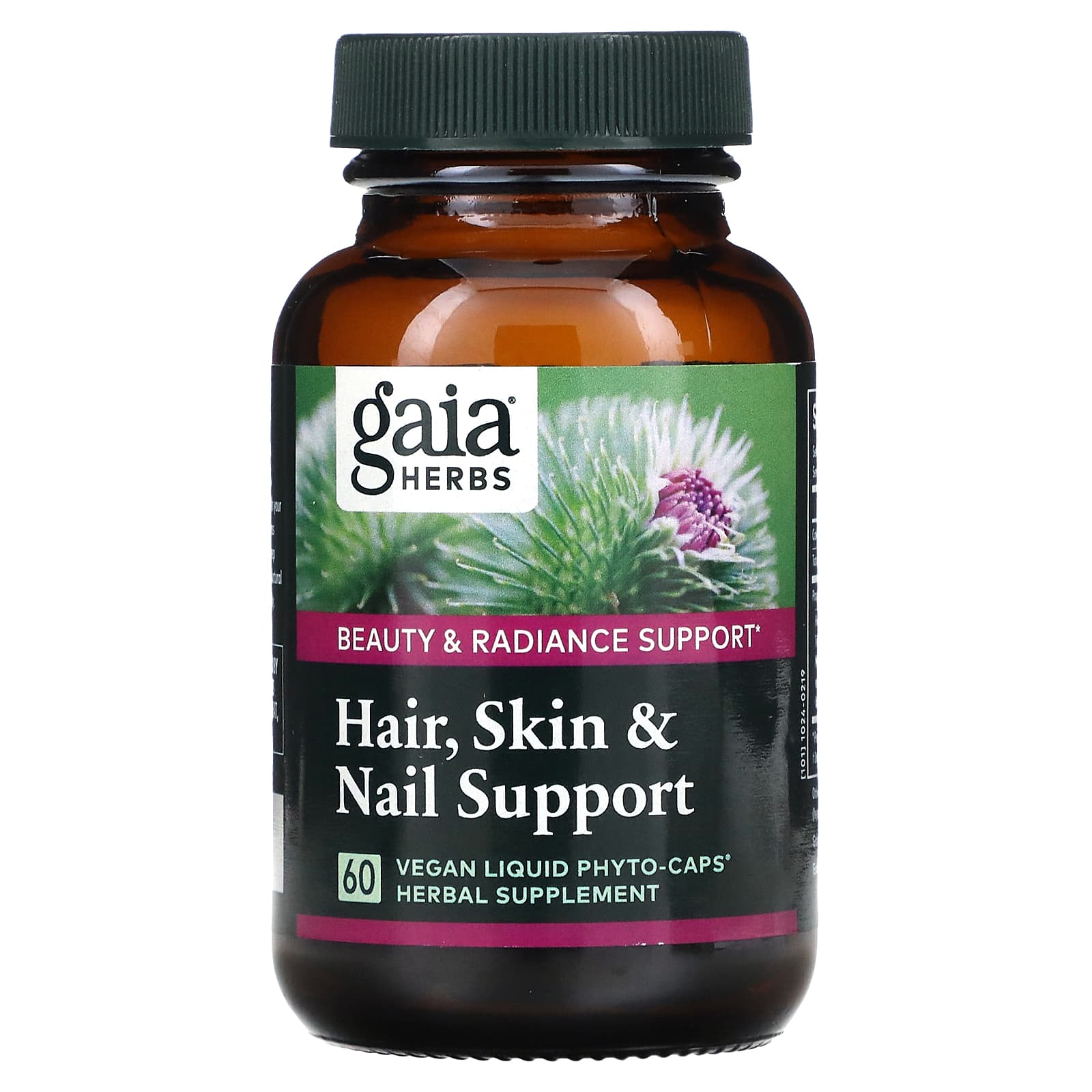 Gaia Herbs, Hair, Skin & Nail Support, 60 Vegan Liquid Phyto-Caps