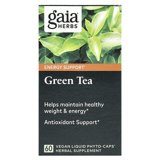 Gaia Herbs, Green Tea, 60 Vegan Liquid Phyto- Caps®