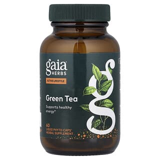 Gaia Herbs, 綠茶，60 粒全素液體 Phyto-Caps® 膠囊