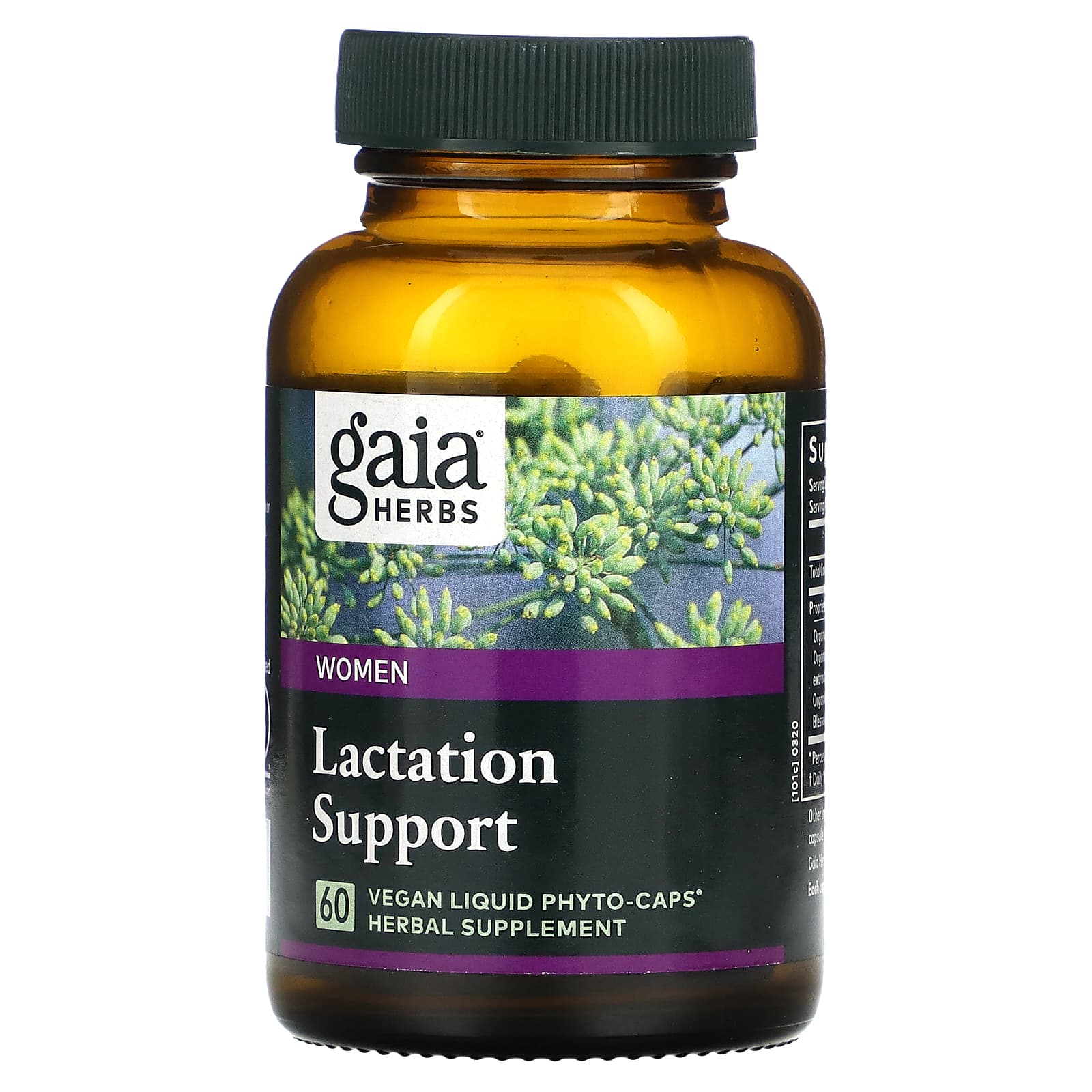 Gaia Herbs Lactation Support For Women 60 Vegan Liquid Phyto Caps