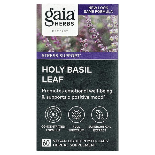 Holy Basil Leaf, 60 Vegan Liquid Phyto-Caps®